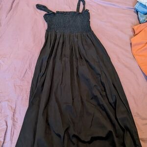Topshop PETITE Black Maxi Dress